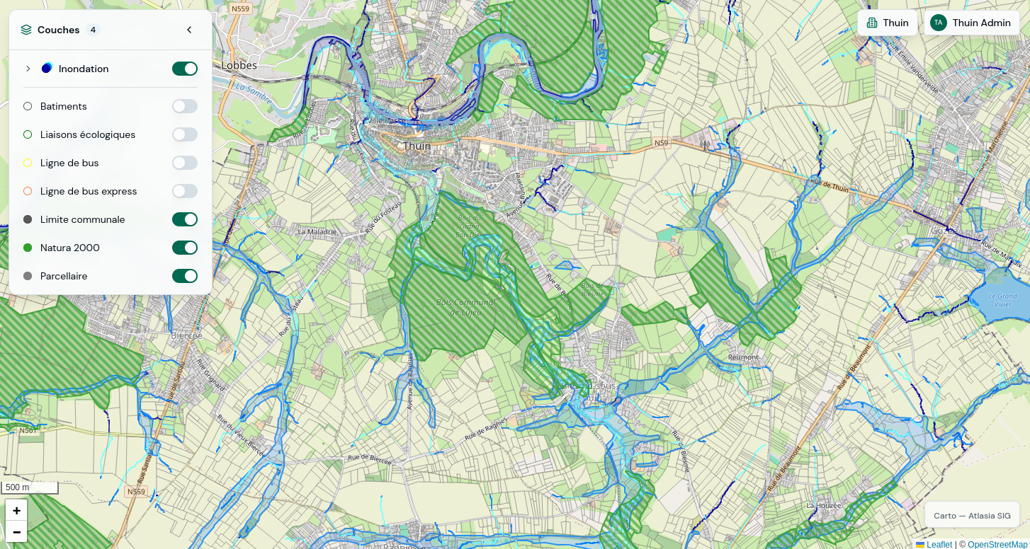 Carte interactive ATLAS - Atlasia SIG